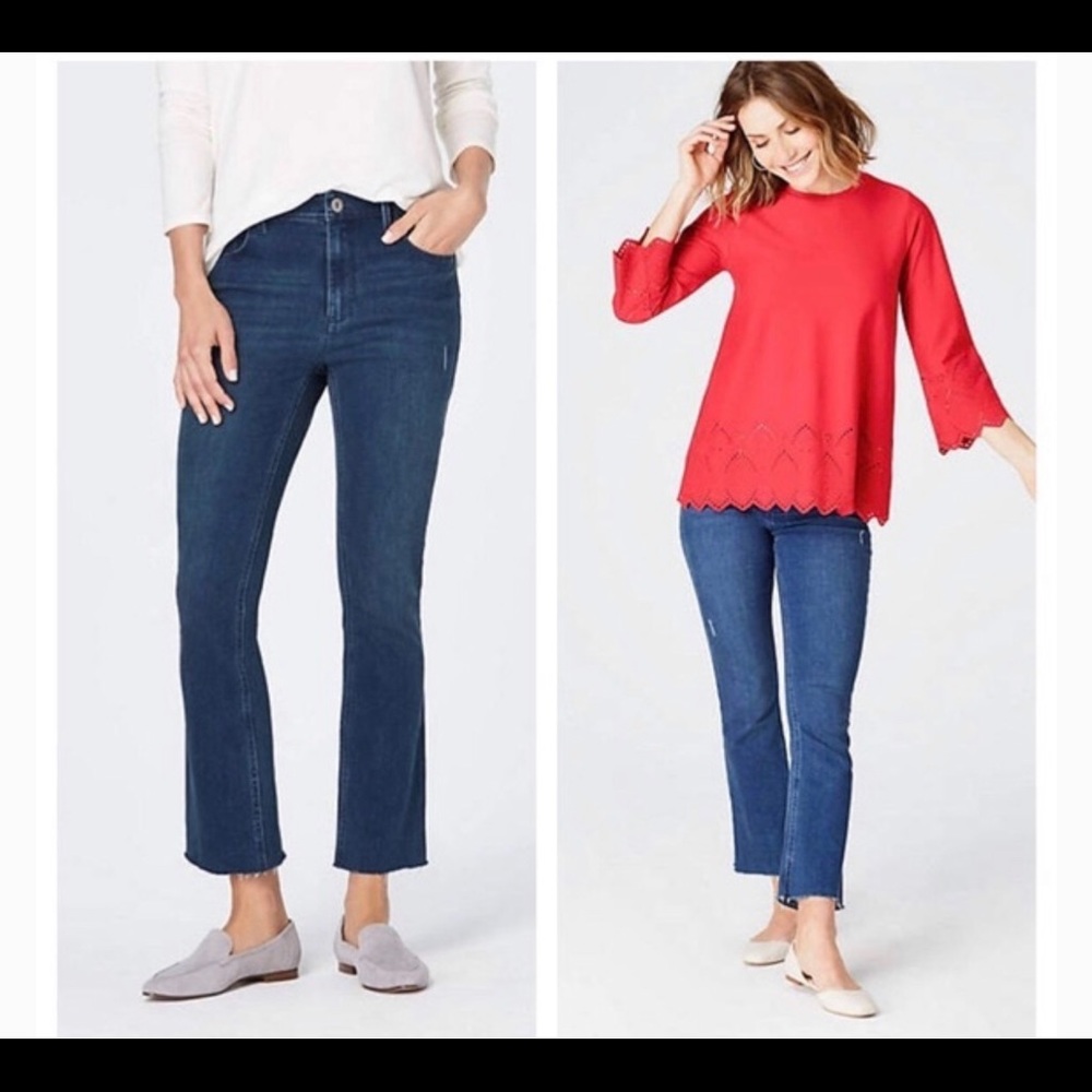 J Jill Kick Flare Waverly Wash Tall Jeans